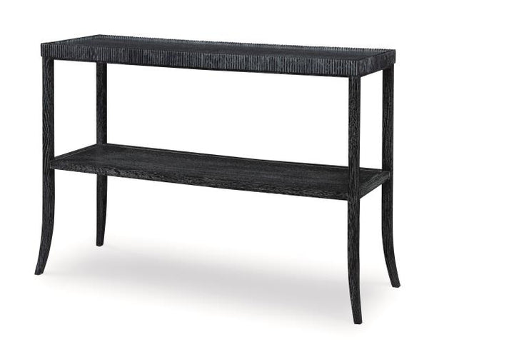 American Home Furniture | Century - Thomas O'Brien Emile Shelf Table (Black Cerused)