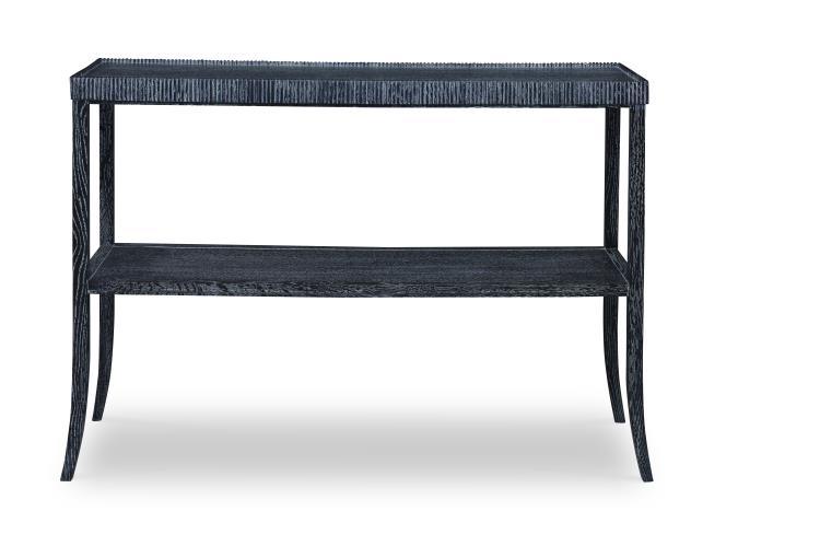 Century - Thomas O'Brien Emile Shelf Table (Black Cerused) - AEA-639 | American Home Furniture