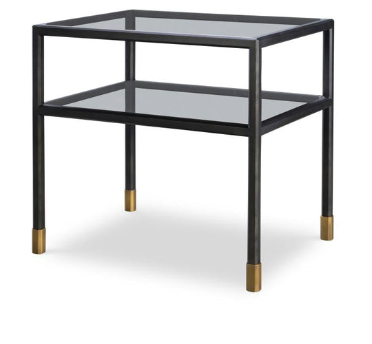 American Home Furniture Century Jennings Side Table (Glass)