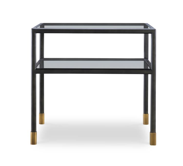 American Home Furniture Century Jennings Side Table (Glass)