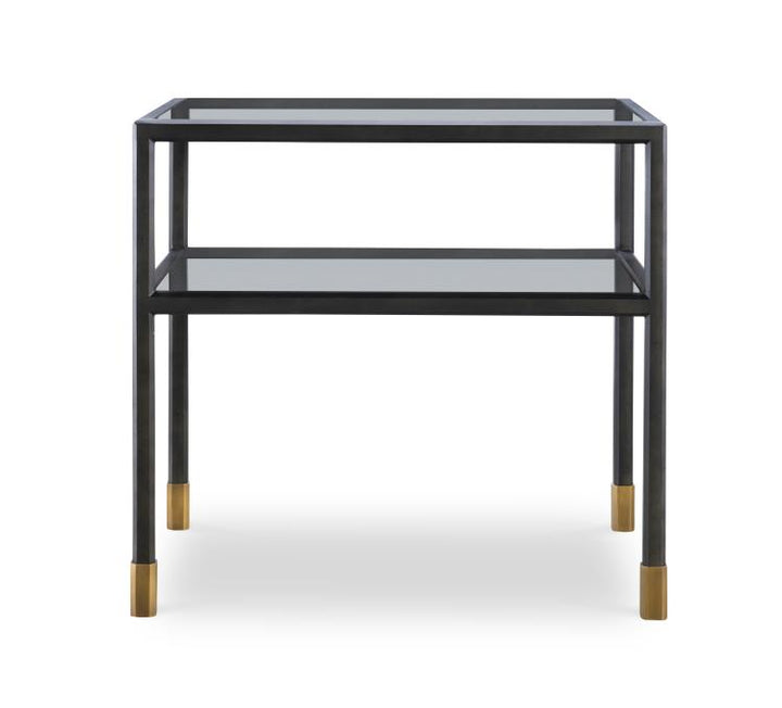 American Home Furniture Century Jennings Side Table (Glass)