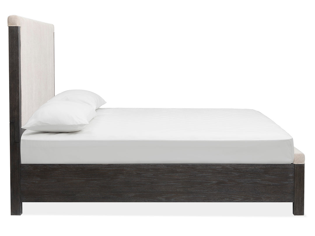 Plum Creek Ravenwood Black Queen Upholstered Panel Bed - B5990-55