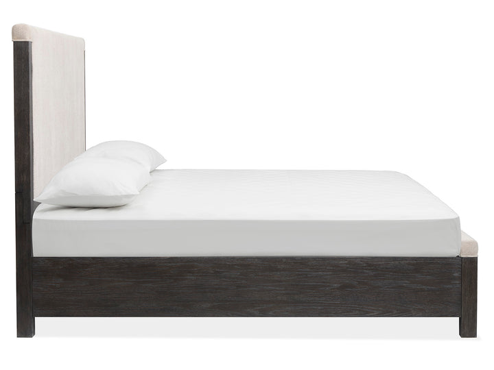 Plum Creek Ravenwood Black Queen Upholstered Panel Bed - B5990-55