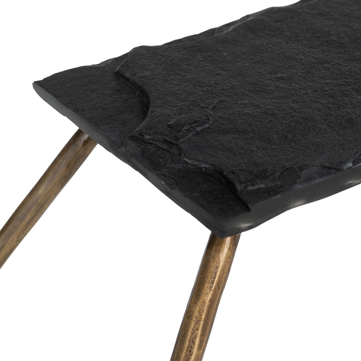 Ranol Console Table Brass - AmericanHomeFurniture