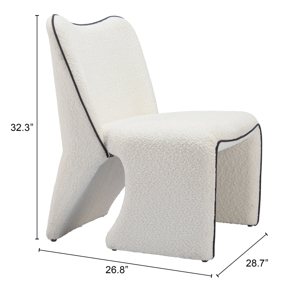 Novo Accent Chair Ivory - AmericanHomeFurniture