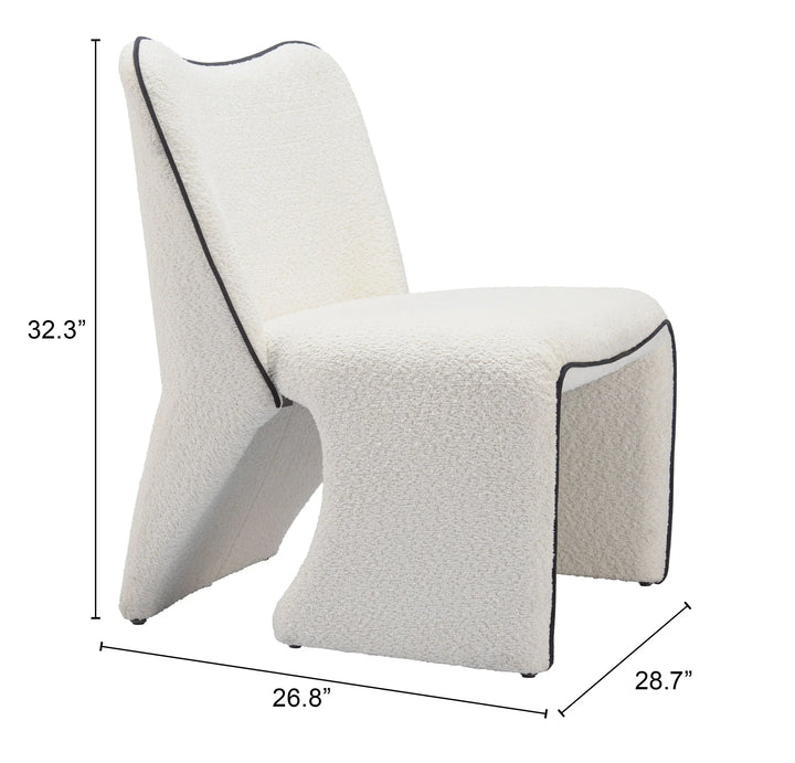 Novo Accent Chair Ivory - AmericanHomeFurniture