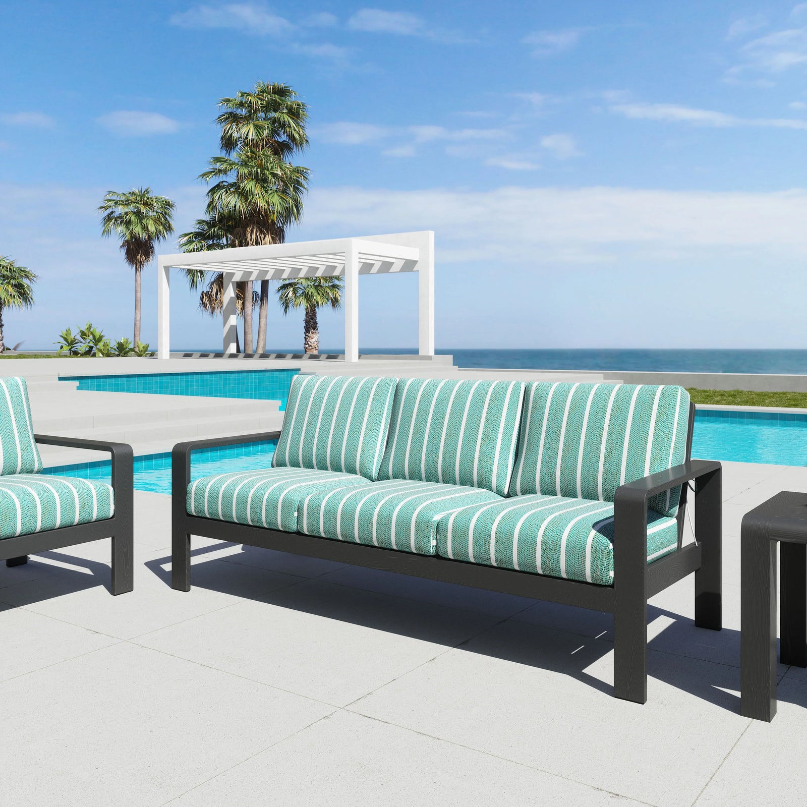 Zuo Rolig Sofa Green OUTDOOR SOFAS + SECTIONALS