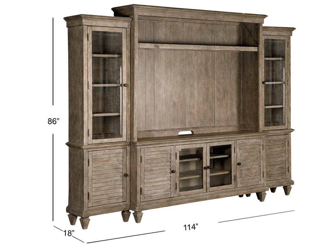 Calistoga Dovetail Grey Entertainment Wall - E4352-05C