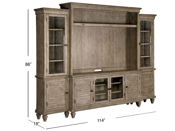 Calistoga Dovetail Grey Entertainment Wall - E4352-05C