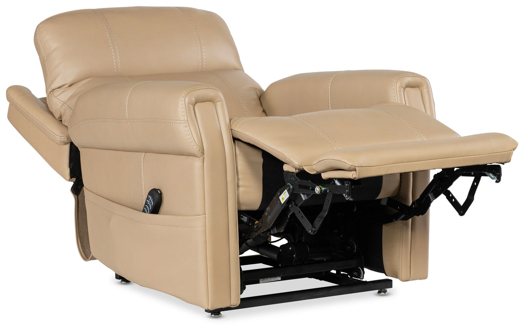 American Home Furniture Hooker Furniture Carroll Power Recliner with Power Headrest, Lumbar & Lift