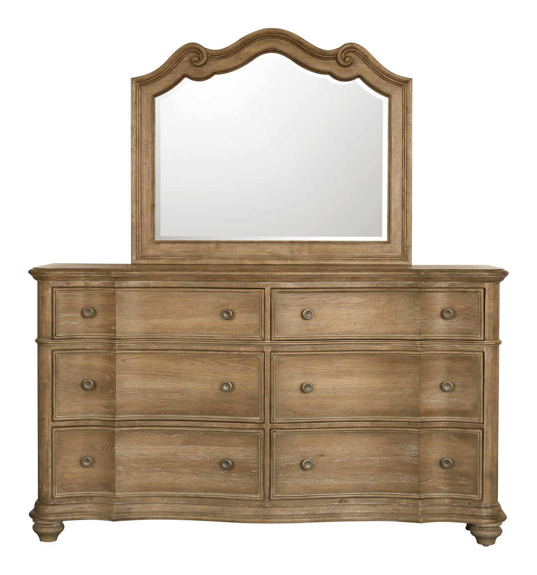 Weston Hills Flax Seed Dresser With Mirror - P293-BR-K7