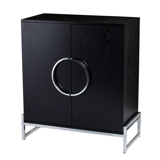 SEI Furniture Pierton Double-Door Bar Cabinet BAR + BAR CARTS