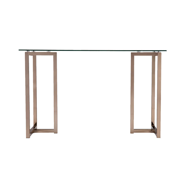 Holly & Martin Haxor Writing Desk - Midcentury Modern Style - Champagne - AmericanHomeFurniture