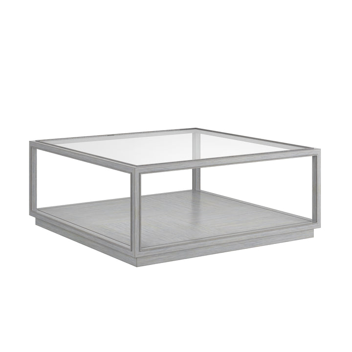 Glaze Sq Cktl Table-Vintage Blue