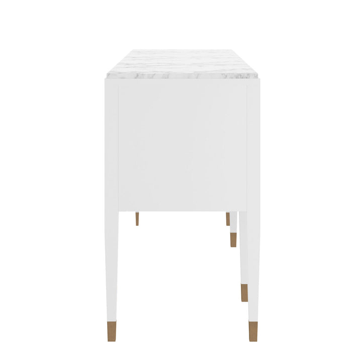 Eave Sideboard/stone top-Uplft White
