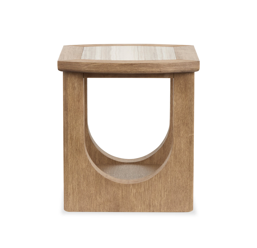 Bradford Riverbed Beige Rectangular End Table - T5950-03
