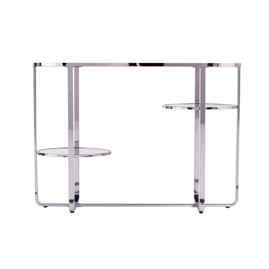 American Home Furniture | SEI Furniture - Maxina Mirrored Console Table w/ Storage