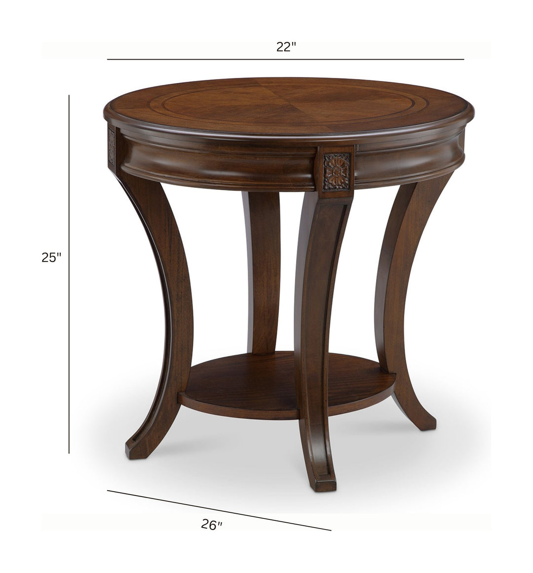 Winslet Cherry Oval End Table - T4115-07