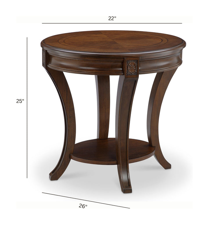 Winslet Cherry Oval End Table - T4115-07