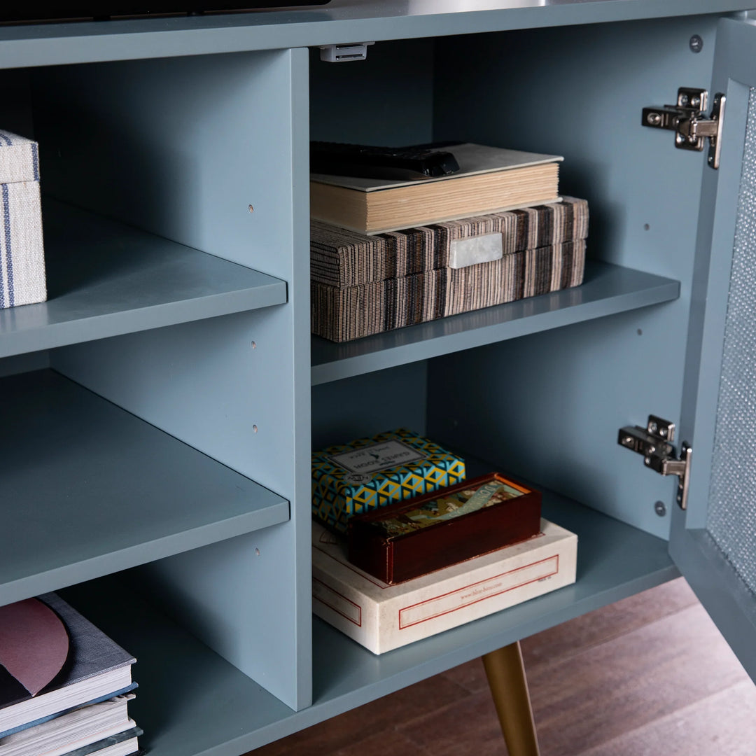 Alsterson Media Stand w/ Storage - AmericanHomeFurniture