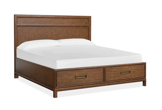 Ridgefield Russet California King Panel Storage Bed - B6436-74A
