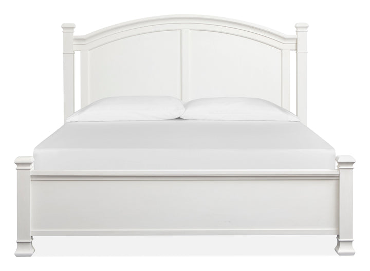 Kingston Whisper White And Cerused Nutmeg California King Panel Bed - B6407-74