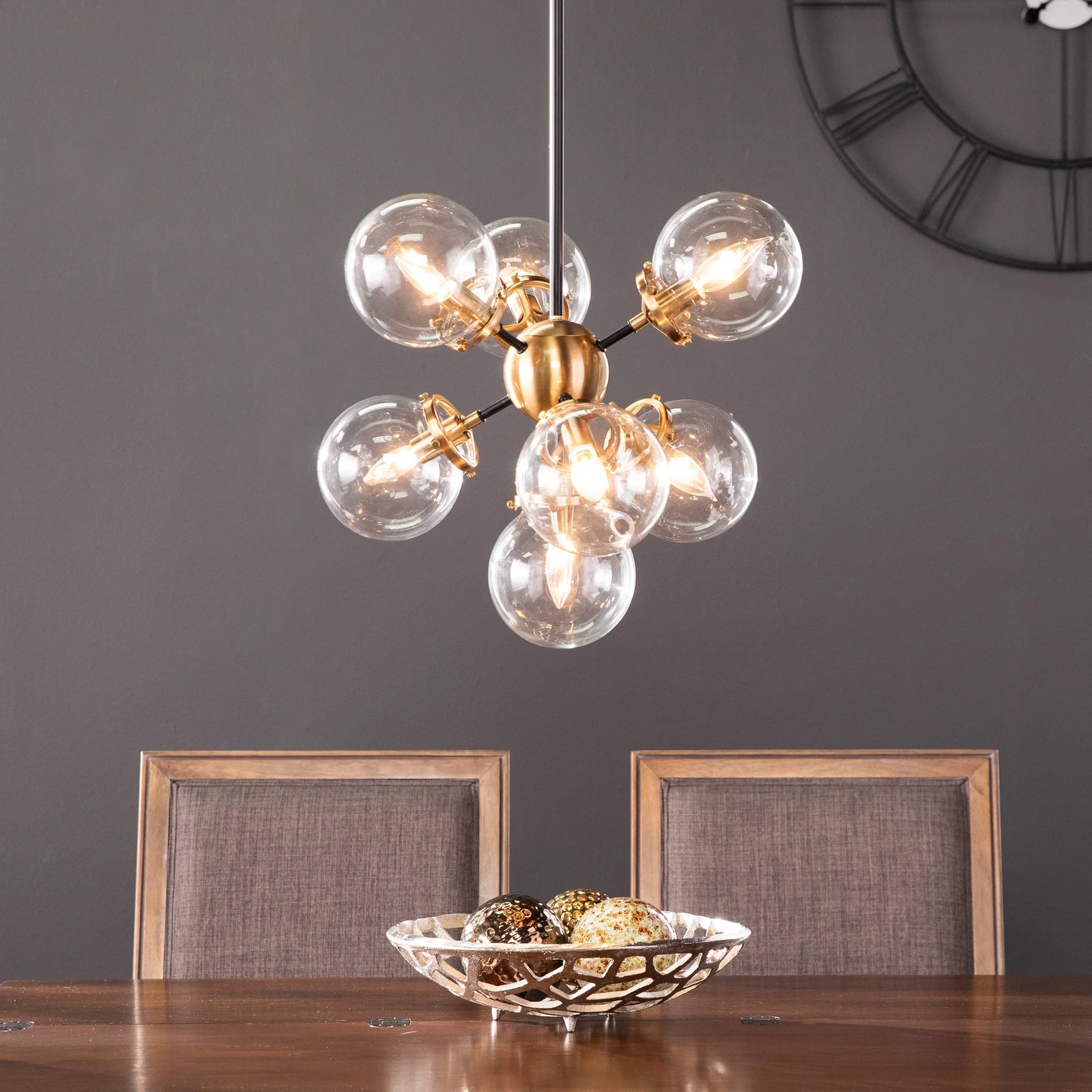 SEI Furniture Holly & Martin Boltonly Contemporary 7-Light Pendant Lamp PENDANT LIGHTING