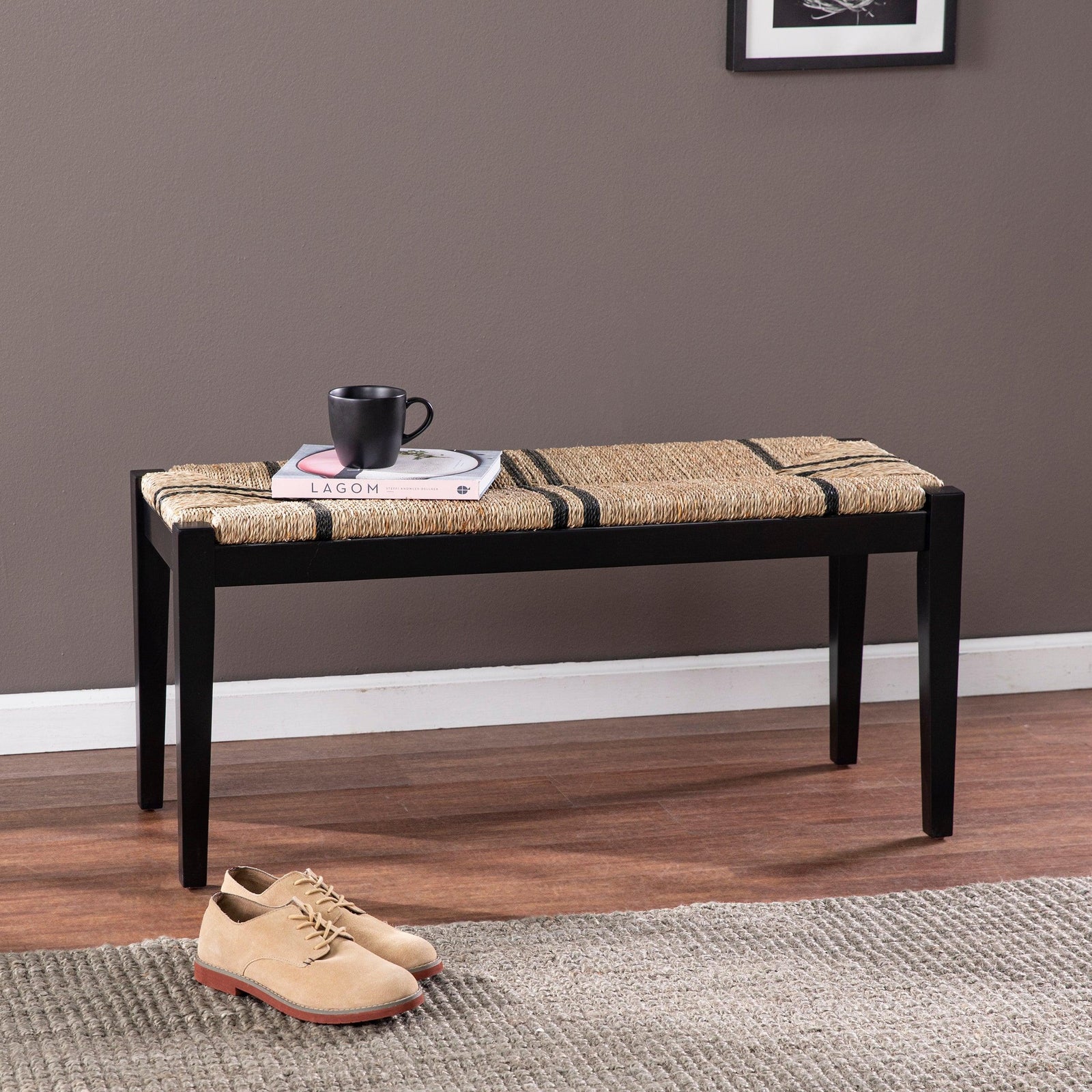 SEI Furniture Gallocano Seagrass Bench BENCHES