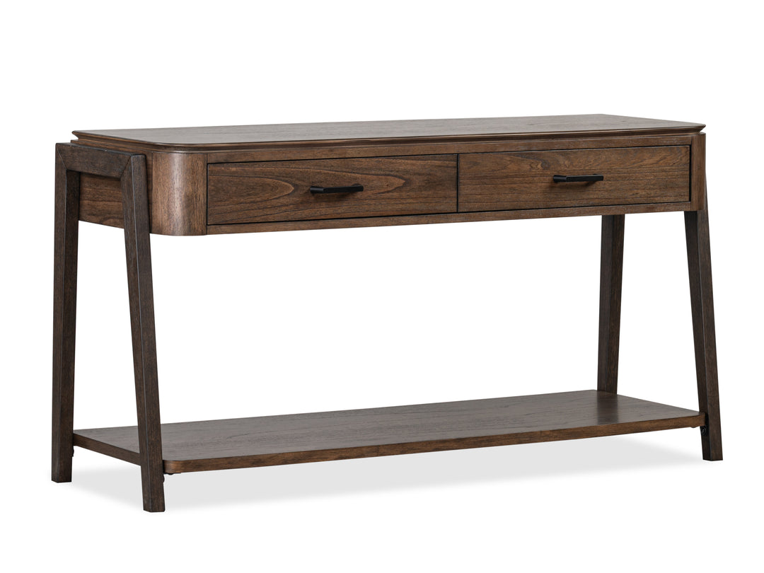 Hallie Milk Chocolate And Dark Chocolate Rectangular Sofa Table - T6355-73