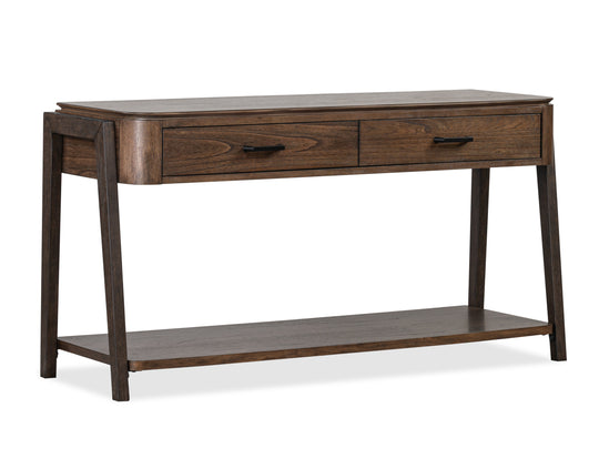 Hallie Milk Chocolate And Dark Chocolate Rectangular Sofa Table - T6355-73