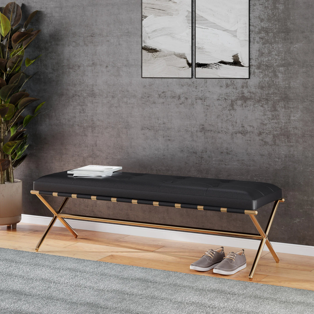 Clairvoix Upholstered Entryway Bench - AmericanHomeFurniture