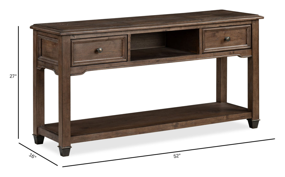 Cormac Brown Rectangular Sofa Table - T6589-73