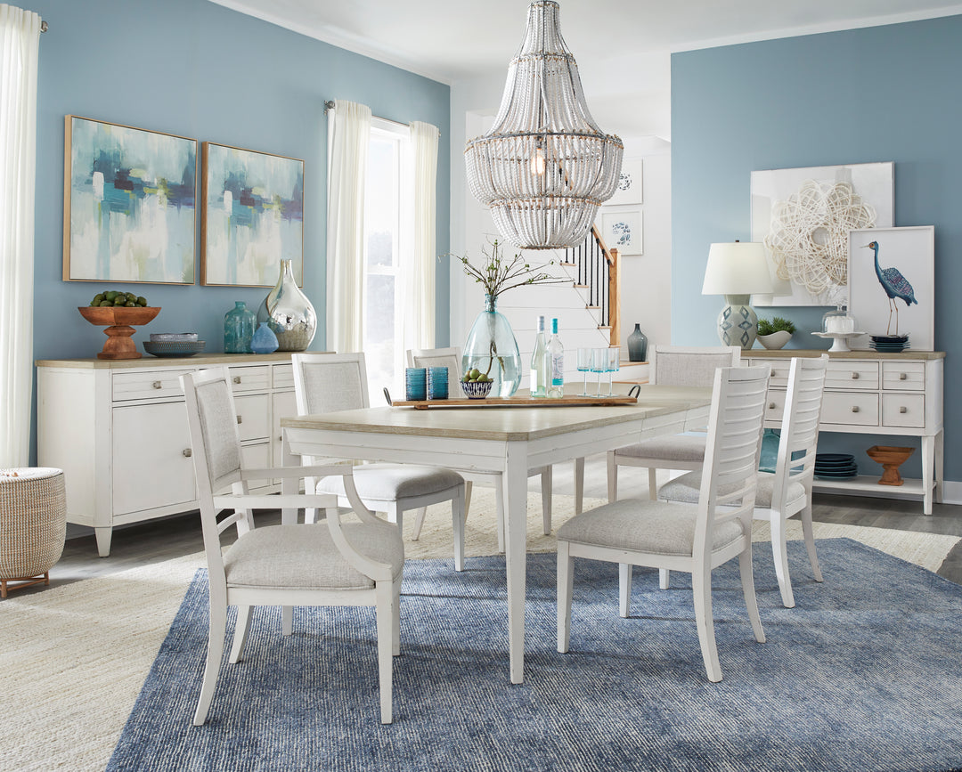 Echo Isles Sea Pearl And Driftwood Extendable Rectangular Dining Table - D6310-20