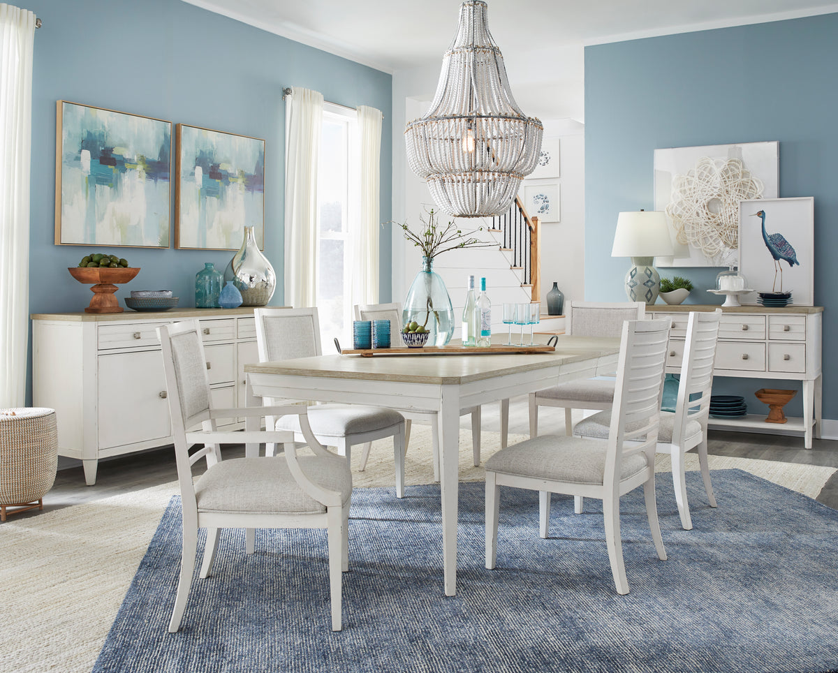 Echo Isles Sea Pearl And Driftwood Upholstered Arm Chair - Set of 2 - D6310-73