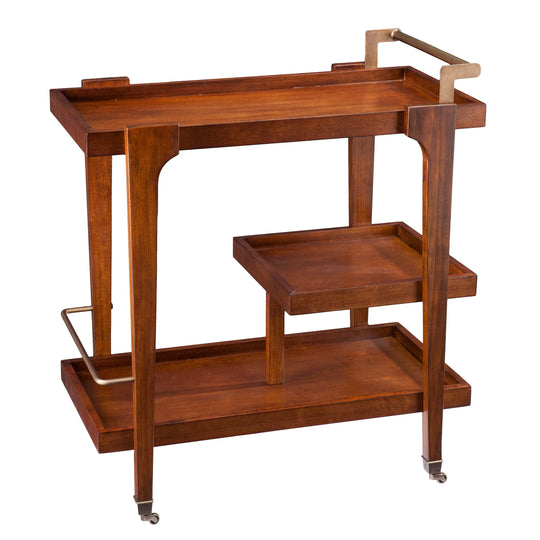 SEI Furniture Holly & Martin Zhori Midcentury Modern Bar Cart BAR + BAR CARTS