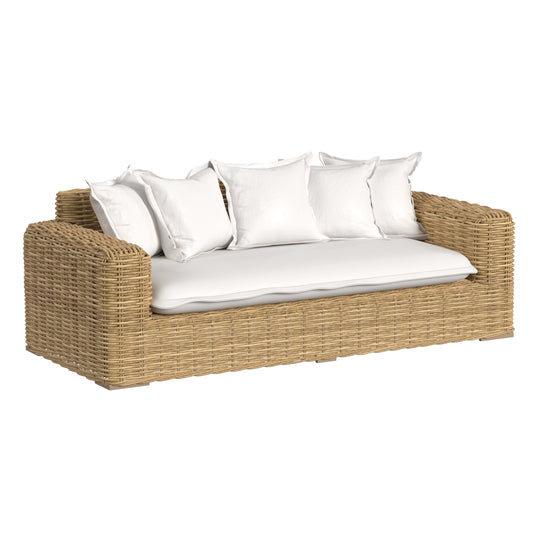 Playa Loveseat in Soothe Pearl w/ Flange Welt