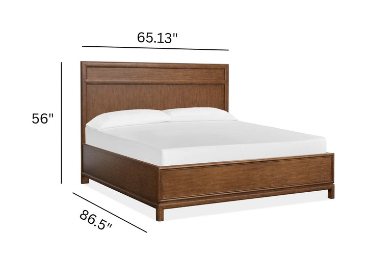Ridgefield Russet Queen Panel Bed - B6436-54