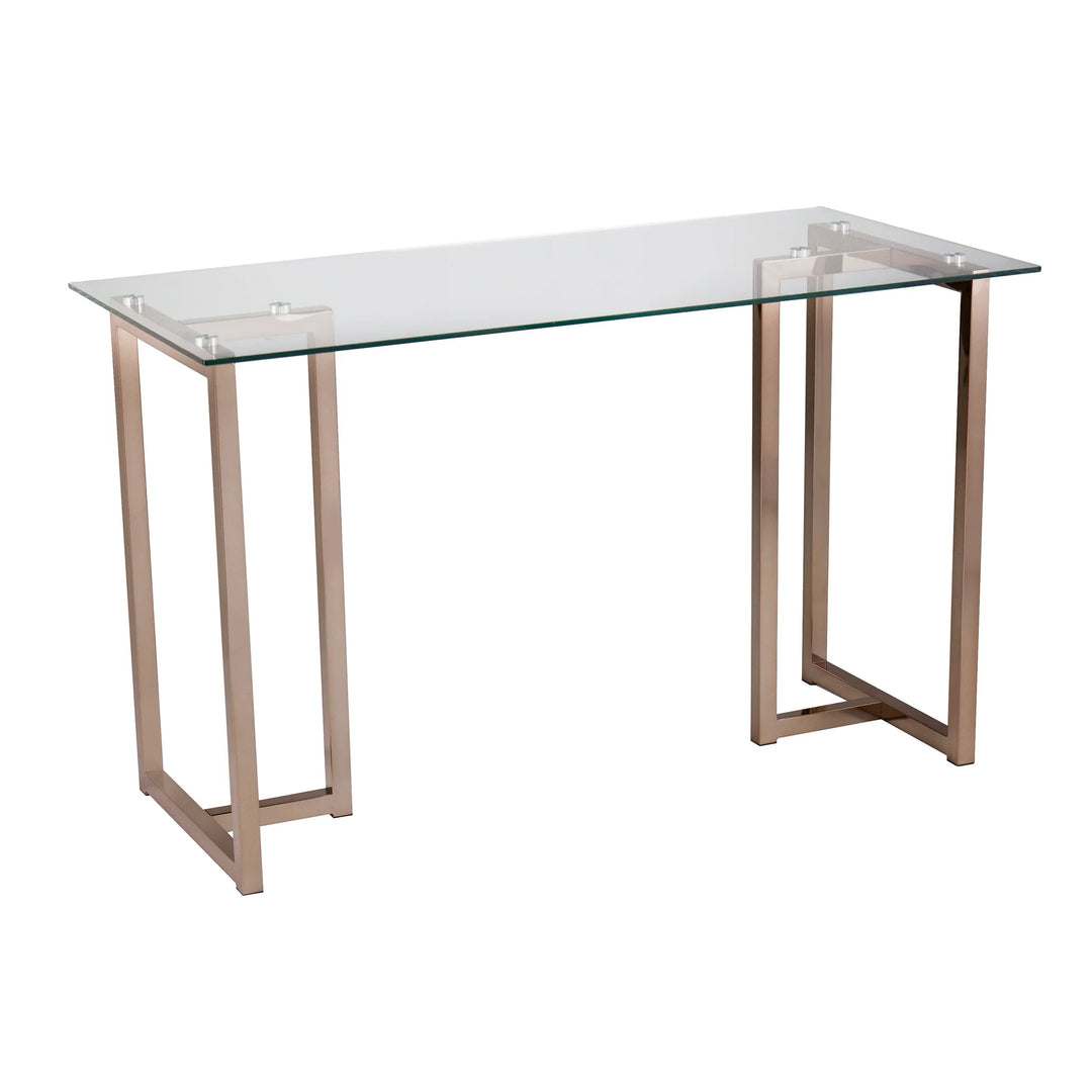 Holly & Martin Haxor Writing Desk - Midcentury Modern Style - Champagne - AmericanHomeFurniture
