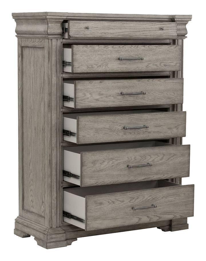 Madison Ridge Heritage Taupe 6 Drawer Chest - P091124