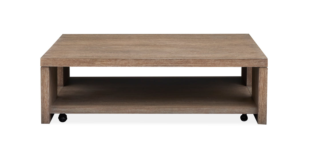 Conway Spiced Brown Square Cocktail Table With Casters - T6315-41