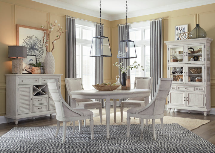Newport Alabaster Extendable Round Dining Table - D5430-25