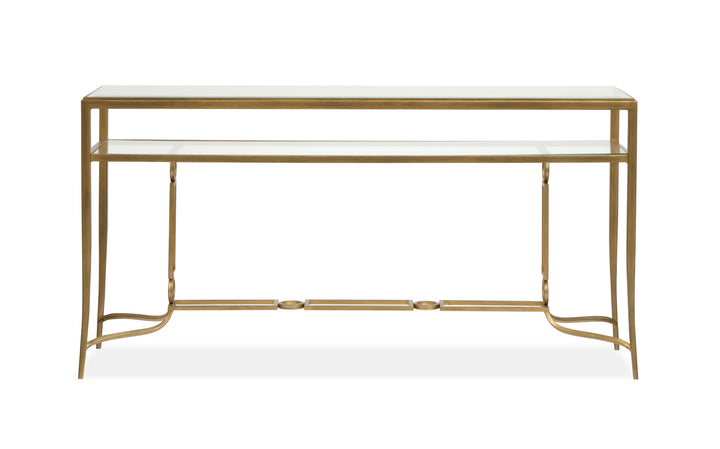 Lorena Burnished Brass Rectangular Cocktail Table - T6300-43
