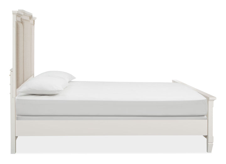 Willowbrook Egg Shell White California King Panel Upholstered Bed - B5324-75