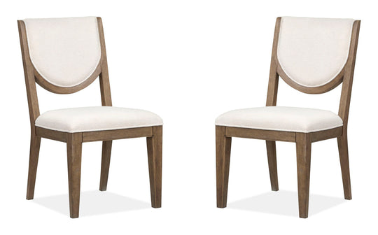 Westbourne Dark Umber Upholstered Side Chair - Set of 2 - D5888-63