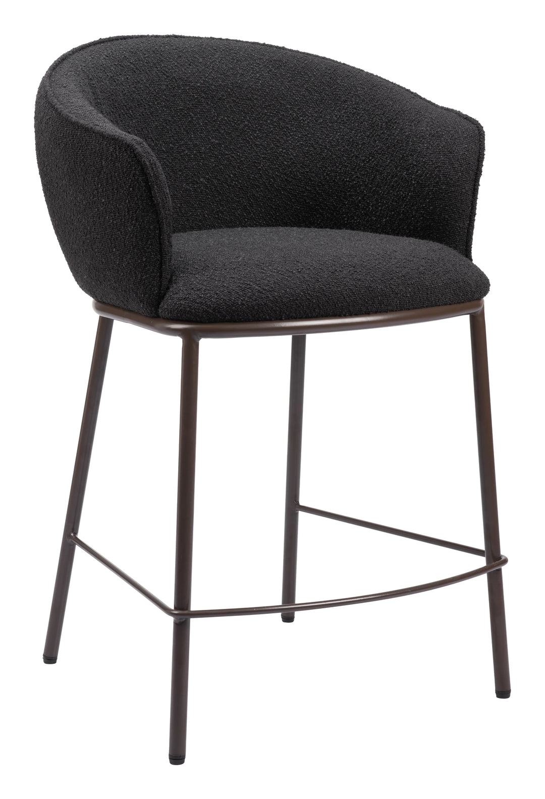 Essen Counter Stool Black & Bronze - AmericanHomeFurniture