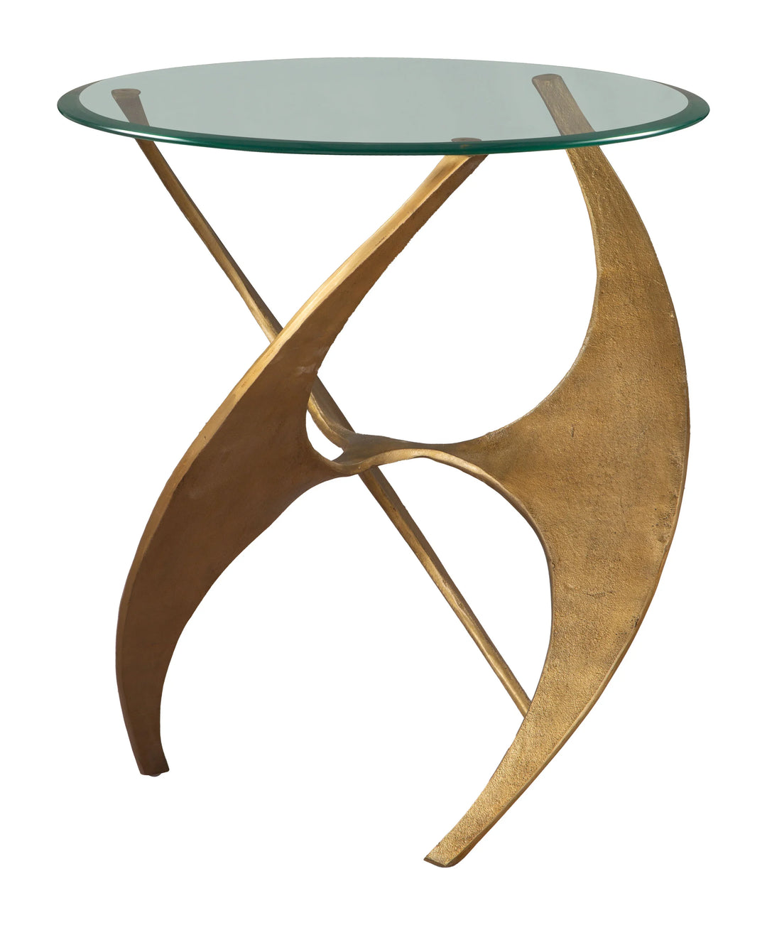 Sabel Side Table Gold - AmericanHomeFurniture