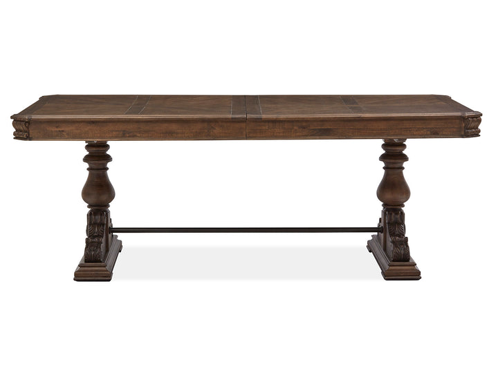 Durango Willadeene Brown Extendable Trestle Dining Table - D5133-21