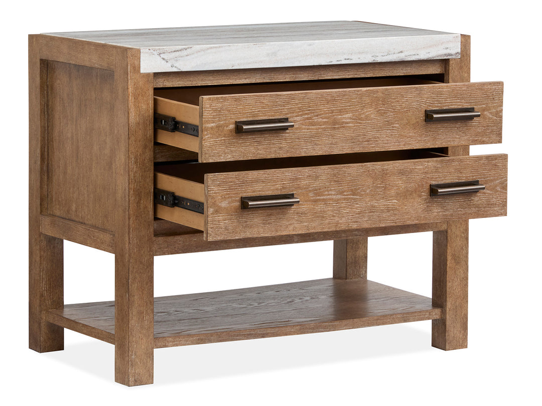 Plum Creek Sierra Brown Open Nightstand - B5768-05