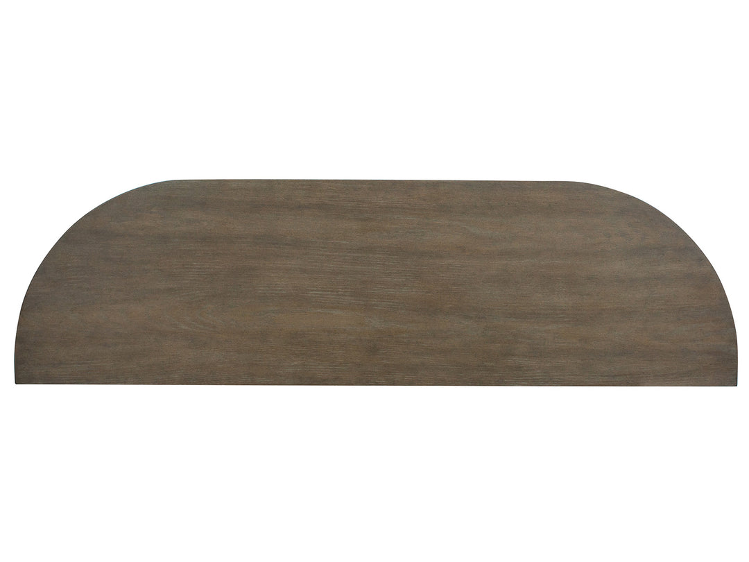 Bosley Lt. Brown Porpoise Demilune Console - T5693-75