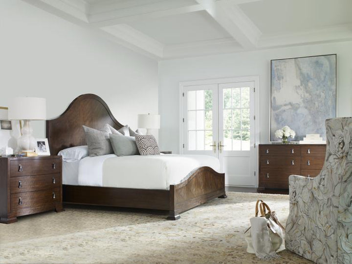 American Home Furniture Century Mcalpine Wood Panel Bed - King